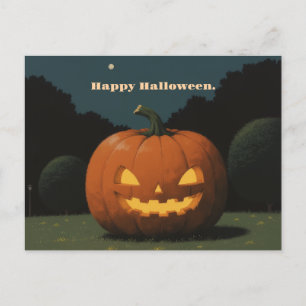 happy halloween vykort