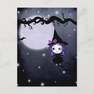 happy halloween vykort