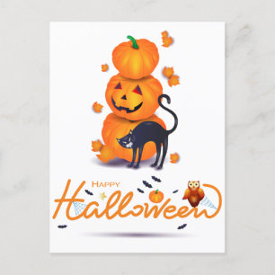 happy halloween! vykort