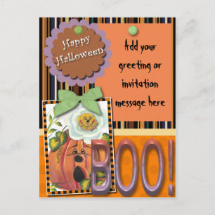 Happy halloween vykort