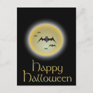 happy halloween vykort