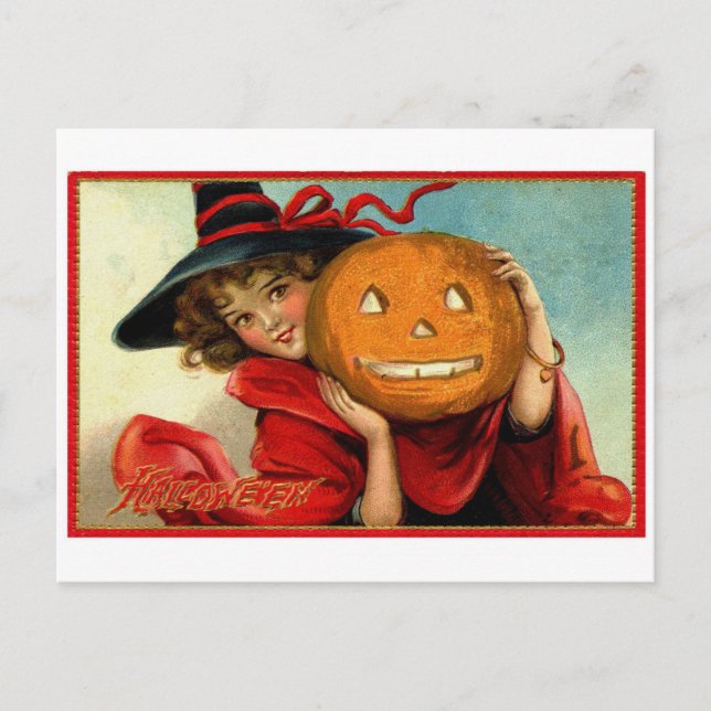 happy halloween vykort (Framsida)