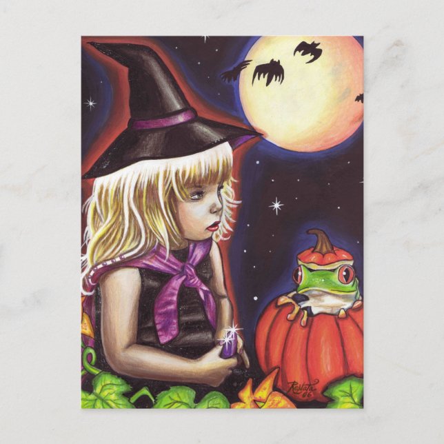 Happy halloween vykort (Framsida)