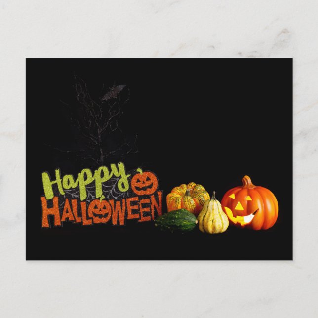 Happy halloween vykort (Framsida)