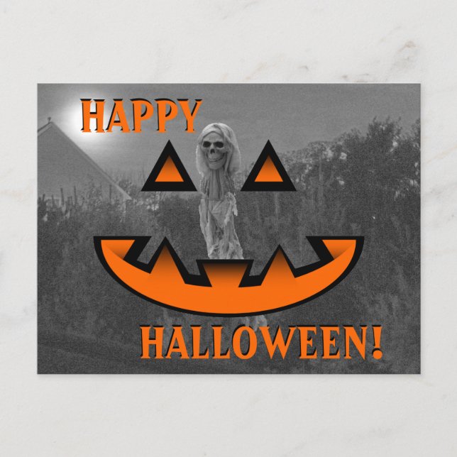 happy halloween vykort (Framsida)
