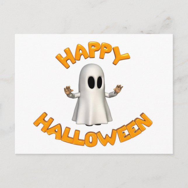 Happy halloween vykort (Framsida)