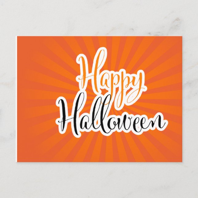 Happy halloween vykort (Framsida)