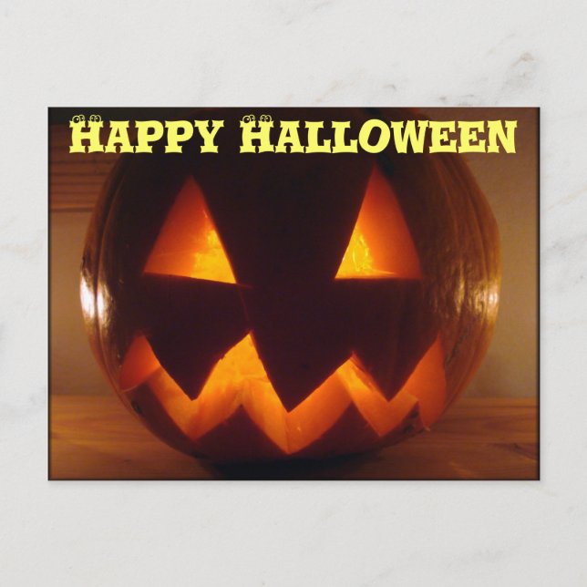 Happy halloween vykort (Framsida)