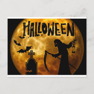 happy halloween vykort