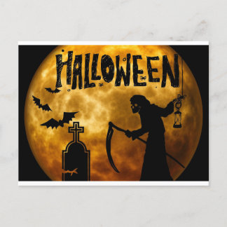 happy halloween vykort