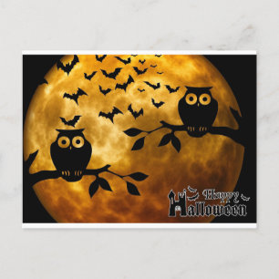 happy halloween vykort