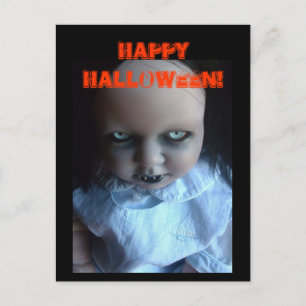 happy halloween vykort