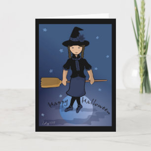Happy halloween-vykort kort
