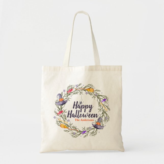 Happy halloween Wandeans Personlig | Tote Bag Tygkasse (Framsidan)