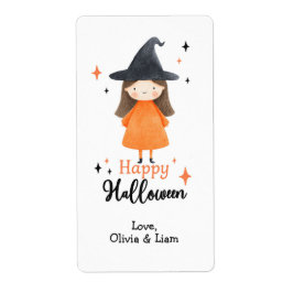 Happy halloween Witch Anpassningsbar Shipping Labe Fraktsedel