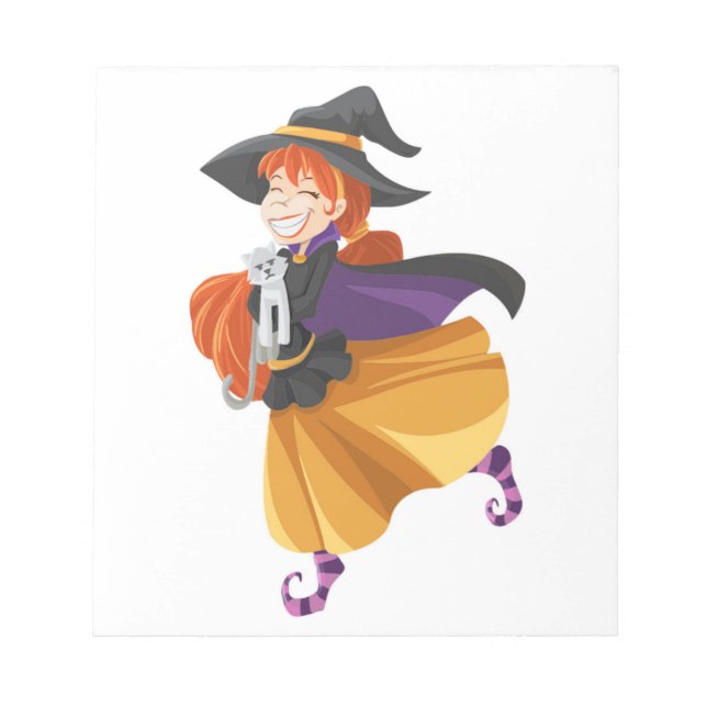 ’HAPPY HALLOWEEN’ WITCH ANTECKNINGSBLOCK (Framsida)