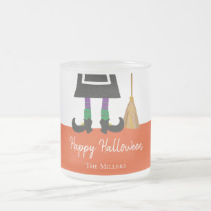 Happy halloween Witch Ben & Broom Personlig Frostad Glasmugg