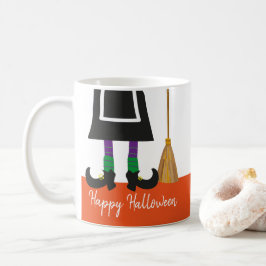 Happy halloween Witch Ben & Broom Personlig Kaffemugg