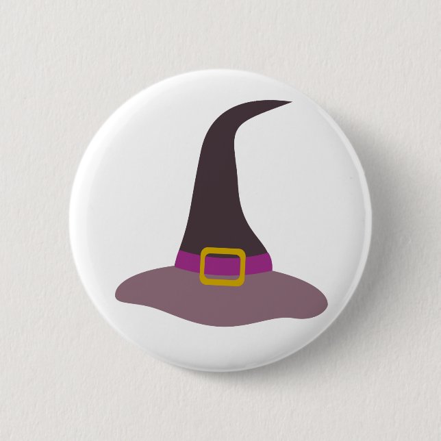 Happy halloween Witch Hat Knapp (Framsida)