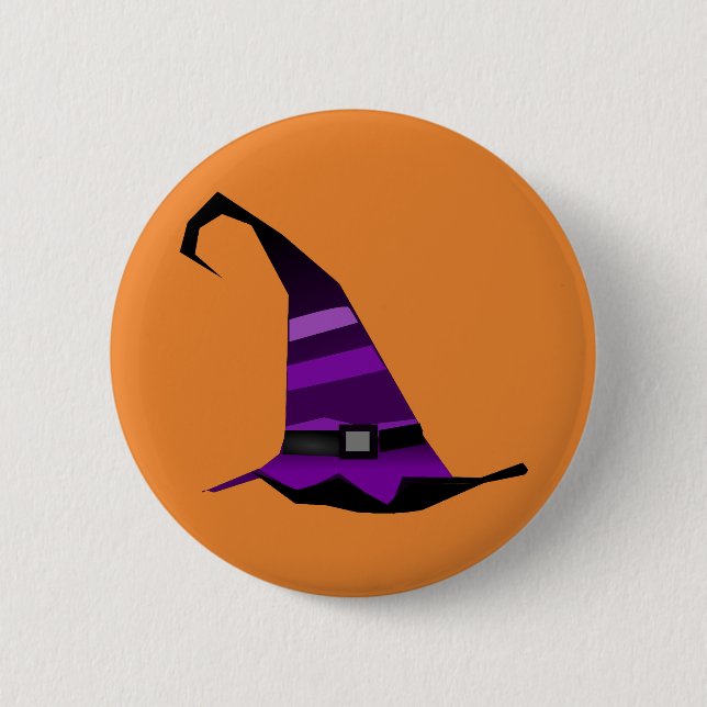 Happy halloween Witch Hat Knapp (Framsida)