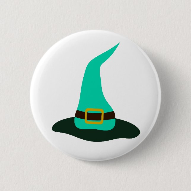 Happy halloween Witch Hat Knapp (Framsida)