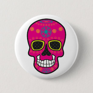 Happy halloween Witch Mask Carnival 2020 Button Knapp
