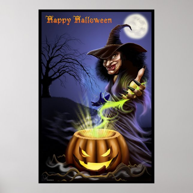 Happy halloween Witch poster (Framsidan)