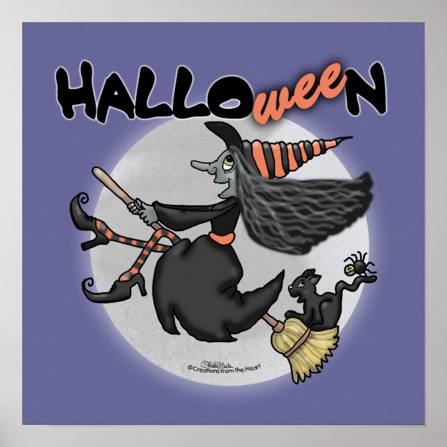 Happy halloween Witch Poster (Framsidan)