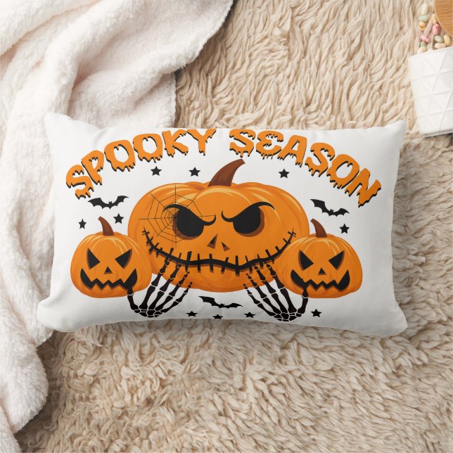 Happy halloween Witch Pumpkin Spooky Season Lumbarkudde (Filt)