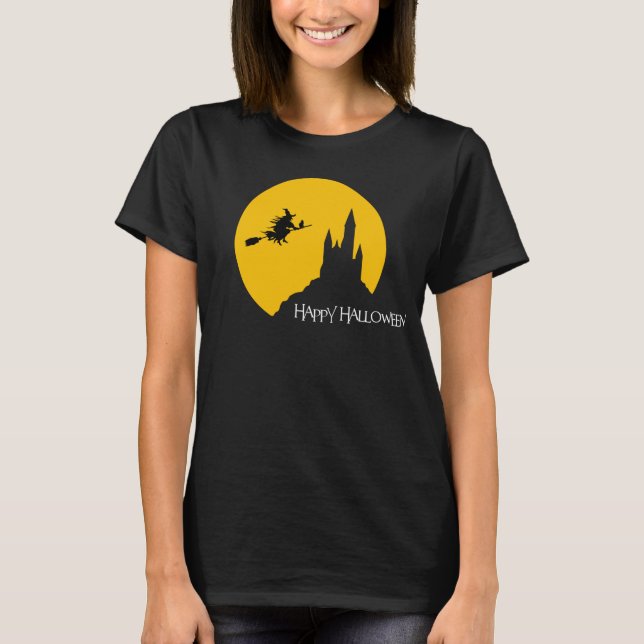 Happy halloween Witch Shirt T Shirt (Framsida)