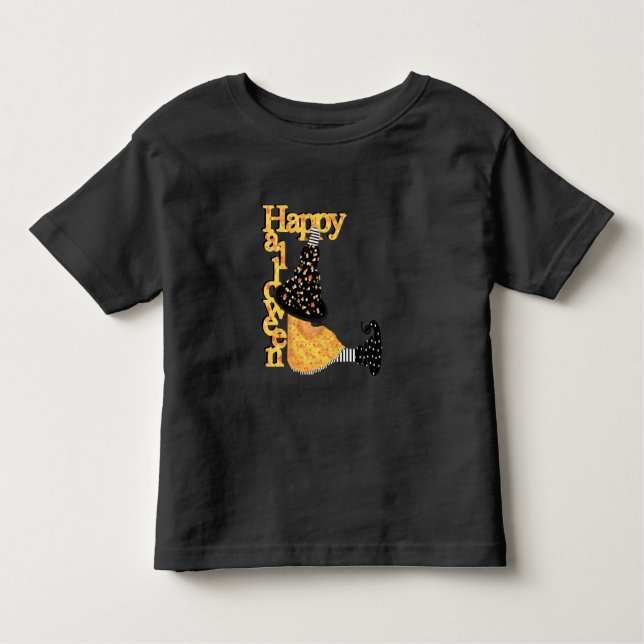 Happy halloween Witch T Shirt (Framsida)