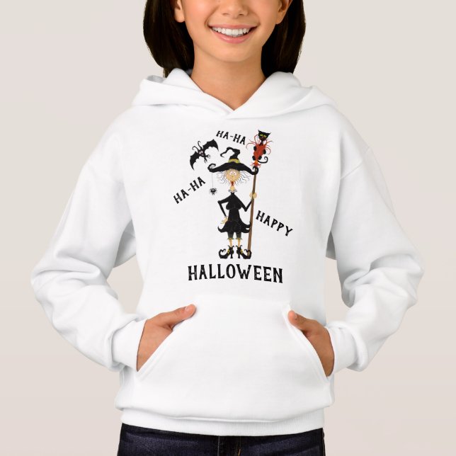 Happy halloween Witch T Shirt (Framsida)