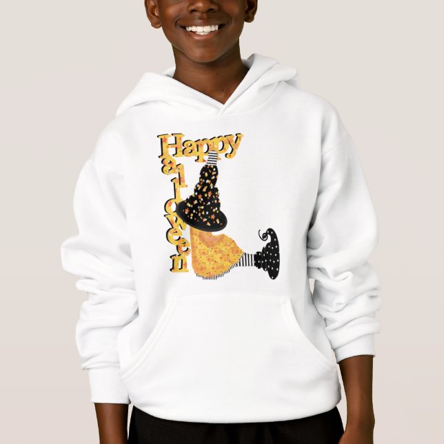 Happy halloween Witch T Shirt (Framsida)