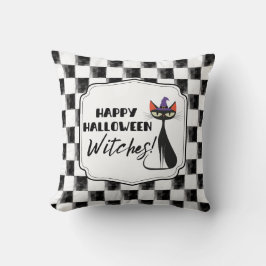 Happy halloween Witches! Black Witch Kattunge Kudde