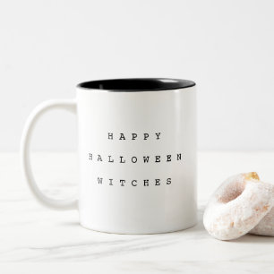 Happy halloween Witches Funny Black Två-Tonad Mugg