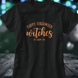 Happy halloween Witches Orange T Shirt