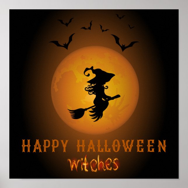Happy halloween Witches Poster (Framsidan)