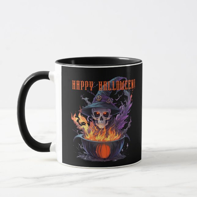 Happy halloween! Witches Skull Mugg (Vänster)
