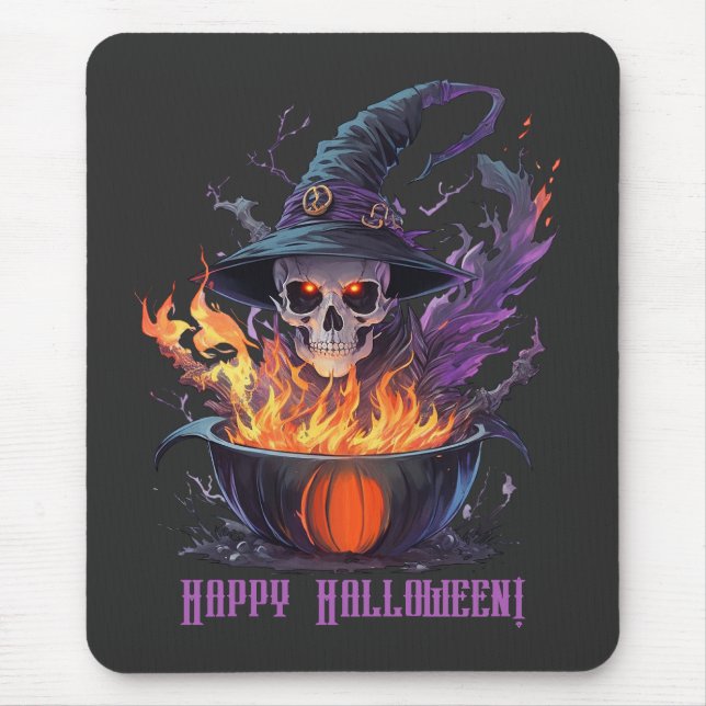 Happy halloween! Witches Skull Musmatta (Framsidan)