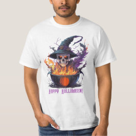 Happy halloween! Witches Skull T Shirt
