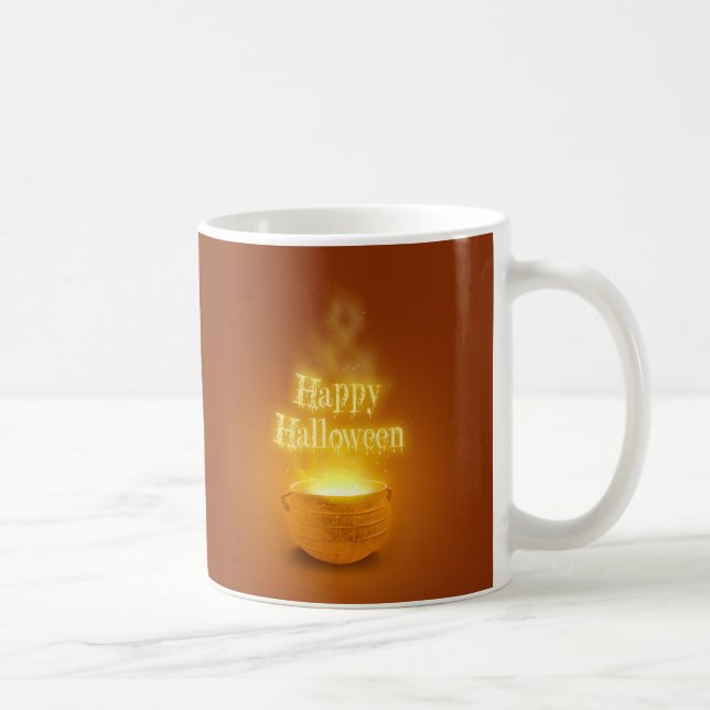 happy halloween Witch's Caldron Kaffemugg (Höger)