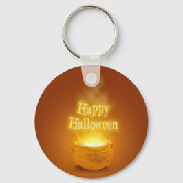 Happy halloween Witch's Caldron Nyckelring