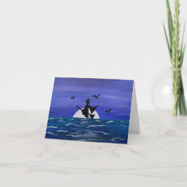 Happy halloween Witchy Moonrise Card Kort