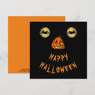 Happy halloween Witchy Ögon och Pumpkin Nose Kort