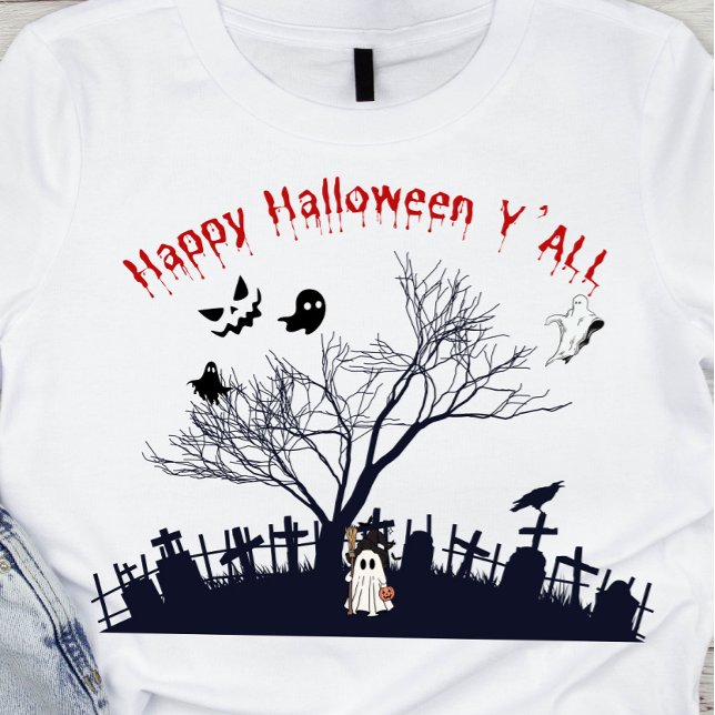 Happy halloween Y'all T Shirt (Skapare uppladdad)