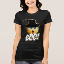 Happy halloweenbu - rolig Emoji häxaT-tröja T Shirt
