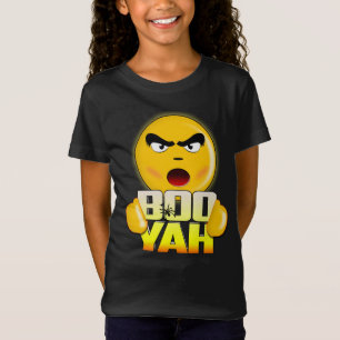 Happy halloweenbu Yah - rolig Emoji T-tröja T Shirt