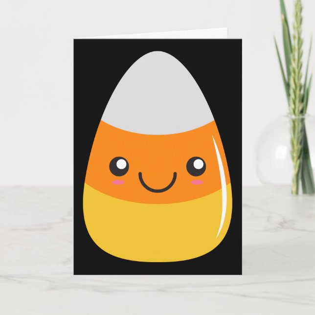 Happy halloweencandy corn Emoji Kort (Framsida)