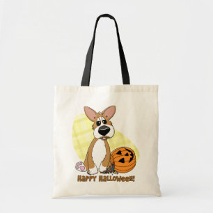 Happy halloweencorgien hänger lös tygkasse