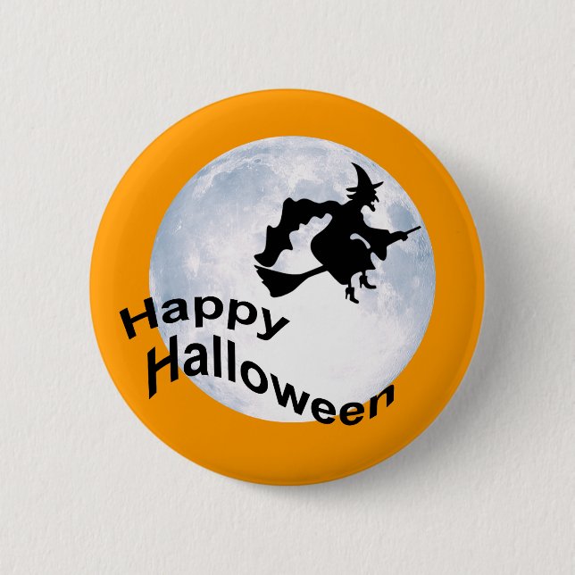 Happy halloweenemblem knapp (Framsida)